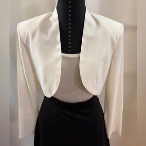 Elegant Off-White Women's Bolero Jacket